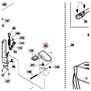 Hoop Clamp H for FP9, DFP9 Pedal - YAMAHA ZW069600