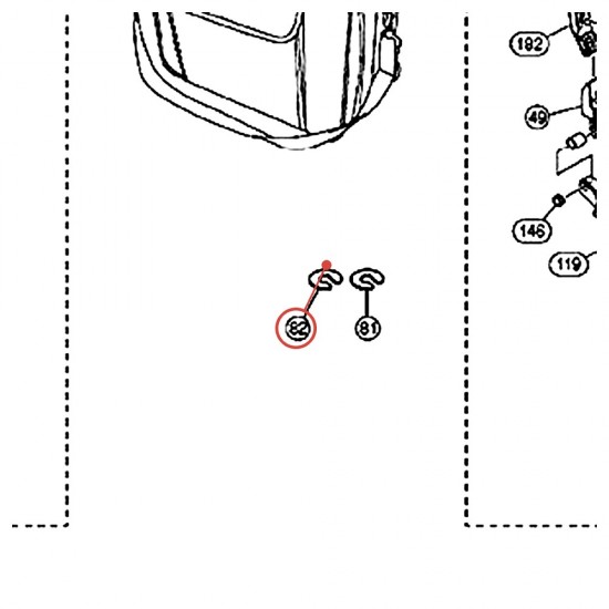 Masselotte de batte laiton pour pédale FP9, DFP9 - YAMAHA ZW071700