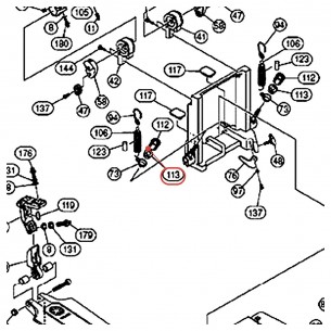Bague de ressort v1 pour pédale FP9, DFP9 - YAMAHA ZW075100