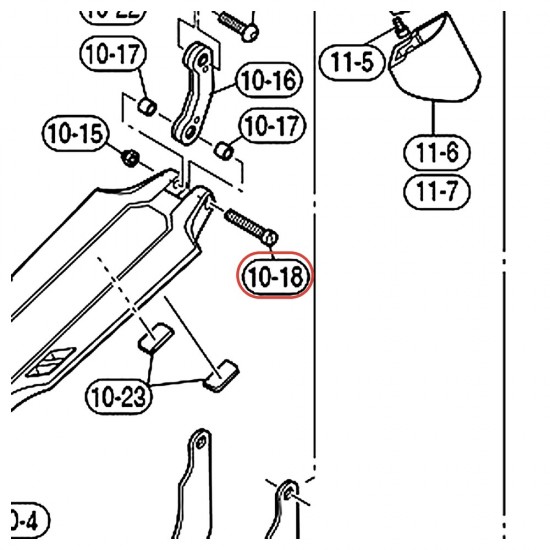Joint Bolt v1 for HHS9D Hi-Hat Stand - YAMAHA ZW077900