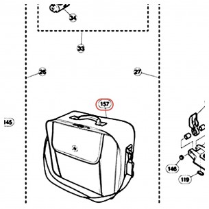 Étui pour double pédale DFP9C, DFP9CL, DFP9D - YAMAHA ZW080400
