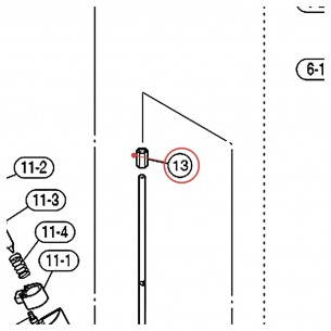 Rod Joint N for HHS9D Hi-Hat Stand - YAMAHA ZW163600