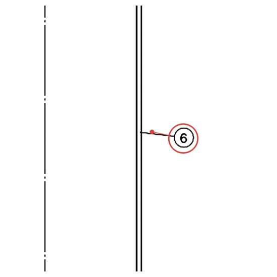 Rallonge supérieure de tige B-2 pour pédale charleston HHS3 - YAMAHA ZW164000