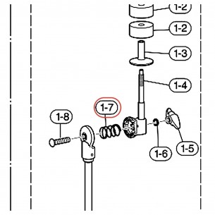 Inner Tilter Spring v2 for CS3 Cymbal Stand - YAMAHA ZW164300