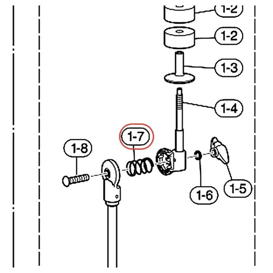 Ressort intérieur de tilter v2 pour stand de cymbale CS3 - YAMAHA ZW164300