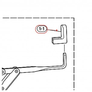 Cache de bras pour stand caisse claire SS3 - YAMAHA ZW166300