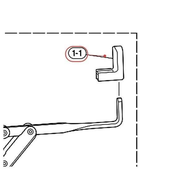 Cache de bras pour stand caisse claire SS3 - YAMAHA ZW166300