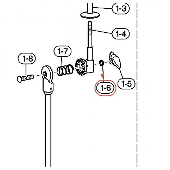 Rondelle plate 8,2 x 12 x 1,6 mm pour stands CS3, SS3 et HHS3 - YAMAHA ZW167000