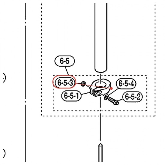 Écrou hexagonal M6 v3 chromé pour pédale charleston HHS9D - YAMAHA ZW167800