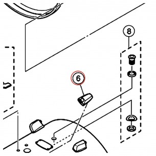 Small Bass Drum Lug Assembly v4 - Rydeen - YAMAHA ZX524300