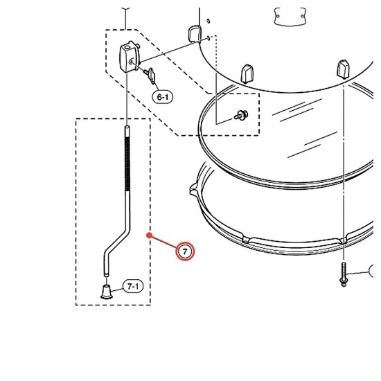 Floor Tom Leg Rubber Tip C - Rydeen - YAMAHA ZX703700