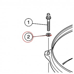 Tension Rod Washer v7 - Tour Custom - YAMAHA ZY223700