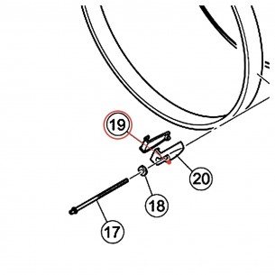 Cache de griffe de cercle grosse caisse DC v4 - Tour Custom - YAMAHA ZY223900