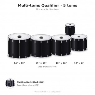 Multi-toms de marche Qualifier QLT60234-DK