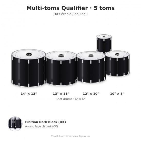 Multi-toms de marche Qualifier QLT60234-DK