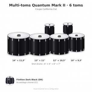 Multi-toms de marche Quantum Mark II 6 toms QFNT660234DKC