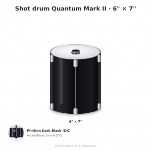 Marching shot drum Quantum Mark II 6" x 7"