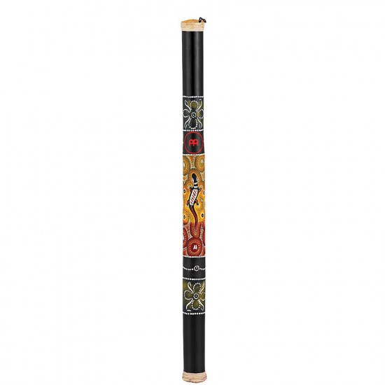 RS1BK-L - Baton de Pluie Bambou naturel avec motifs