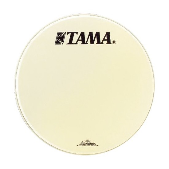 CT22BMOT - Peau de résonance blanche 22" grosse-caisse - Logo Tama Starclassic