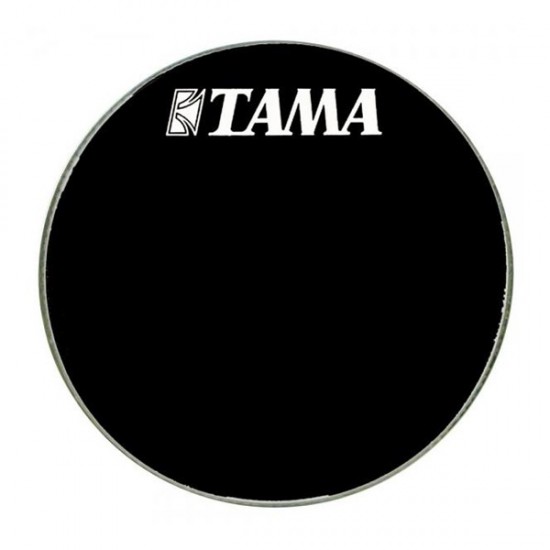 BK20BMWS - Peau de résonance noire 20" grosse-caisse - Logo Tama