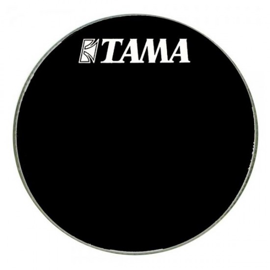 BK22BMWS - Peau de résonance noire 22" grosse-caisse - Logo Tama