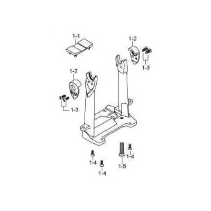HP91F - Structure portante pour pédale Speed Cobra - simple et double