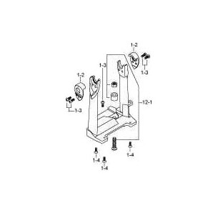 HP91FL - Structure portante pour pédale Speed Cobra double