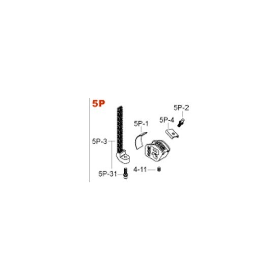 HP95PN - Came + chaîne pédale grosse-caisse Iron Cobra Power Glide