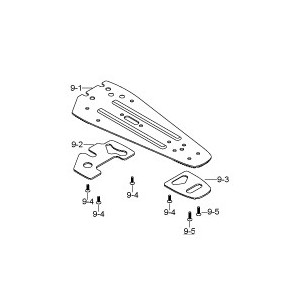 HP99L - Plateau stabilisateur pour pédale Iron Cobra - Pied gauche