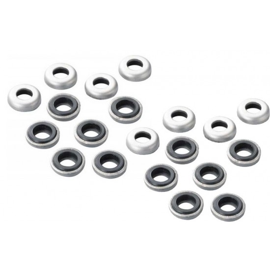 SRW620P - Lot de 20 rondelles à blocage - inox/caoutchouc