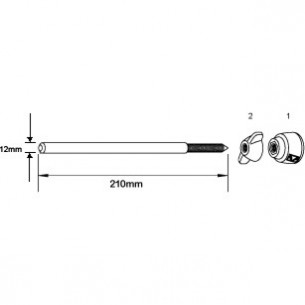 MSP-SCBNT - Set 2 piques Grosse caisse Starclassic - Black Nickel