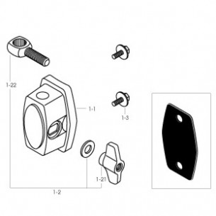 MTB25E - Coquille support tom/pied de tom basse Swingstar/Superstar/Rockstar