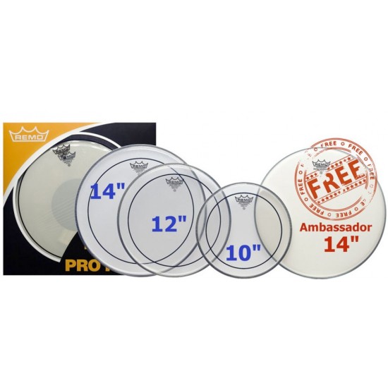 ProPack PINSTRIPE transparente 10",12",14" + Ambassador 14" OFFERTE