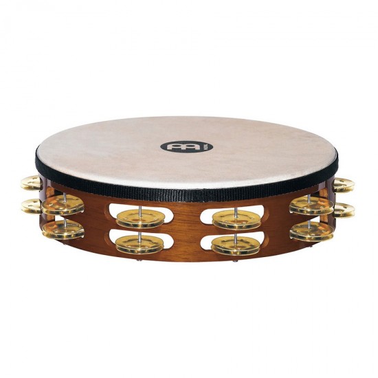 TAH2B-AB - Tambourin Recording-Combo Bois à peau, 2 rangées de cymbalettes laiton