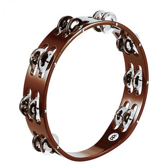 TA2AB - Tambourin Bois, 2 rangées de cymbalettes nickelées