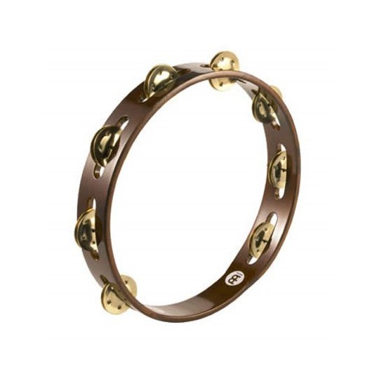 TA1BAB - Tambourin Bois, 1 rangée de cymbalettes laiton