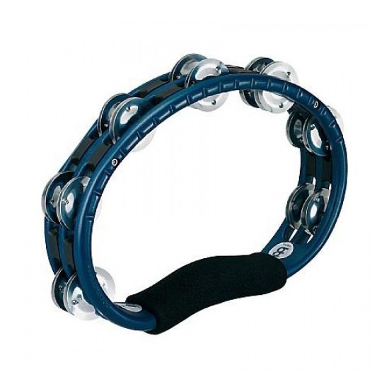 TMT1AB - Tambourin ABS demi-lune, cymbalettes aluminium, sans attache, bleu