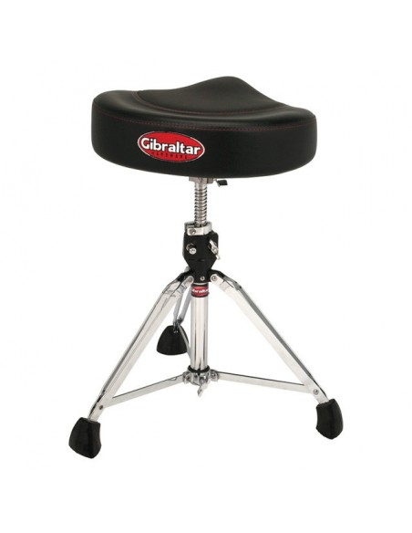 9608-2T Noir - siège assise selle, vis centrale, revêtement bi-matière