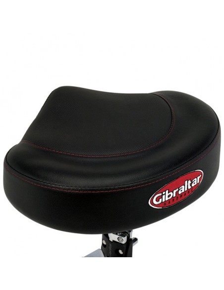 9608-2T Noir - siège assise selle, vis centrale, revêtement bi-matière