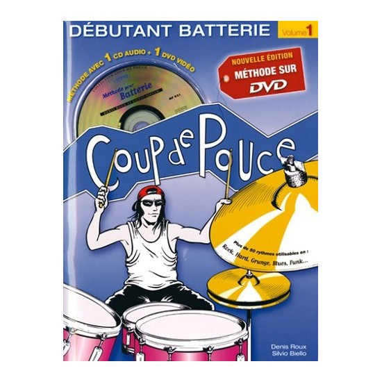 MF921 - Méthode coup de pouce Batterie VOL 1 + CD + DVD