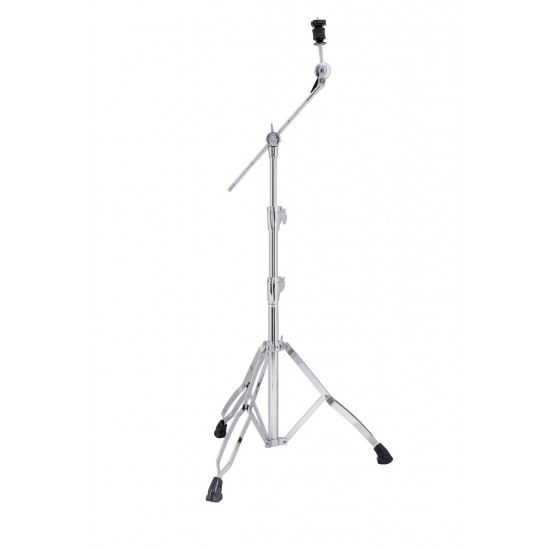 ARMORY B800 - Stand cymbale perche, 3 parties, perche rentrante, double embase, tilter à frein - CHROME