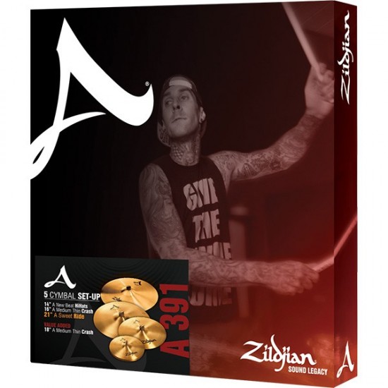 A391 - Set cymbales A SERIES - Hihat 14'' + Crash 16'' + Ride 21'' + Crash 18" OFFERTE