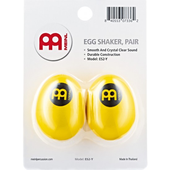 ES2-Y - Lot de 2 Shaker Oeufs - JAUNE