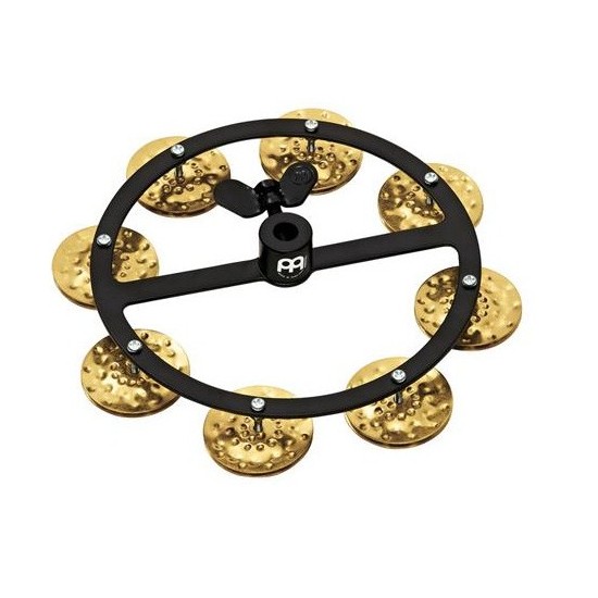 HTHH1B-BK - Tambourin hi-hat - 1 rangée cymbalettes Bronze