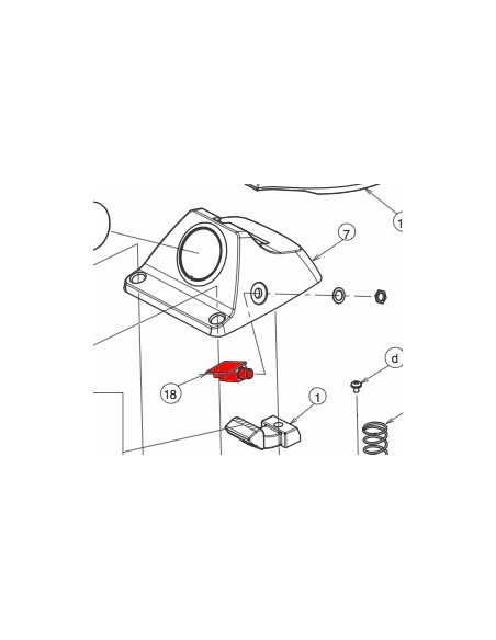 60230210R0 - Embase connecteur jack pour pédale FD-8 Roland