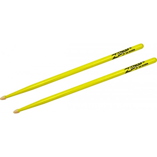 Baguettes Hickory Series 5A Acorn - NEON YELLOW